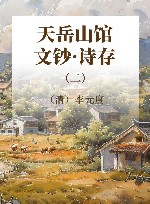 天岳山馆文钞·诗存  2 封面