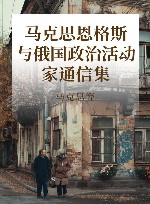 马克思恩格斯与俄国政治活动家通信集 封面