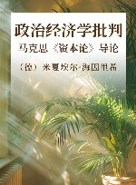 政治经济学批判  马克思《资本论》导论 封面